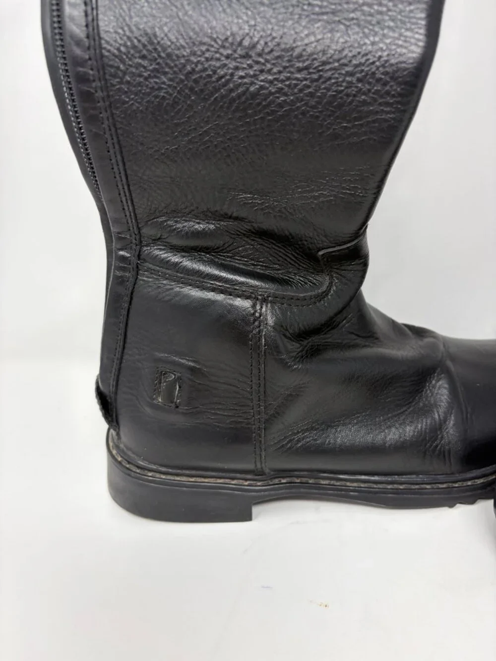 TuffRider kids dress boots 4 black leather riding equestrian